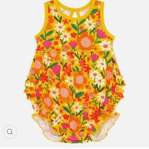 Little sleepies sunny gardens bubble romper